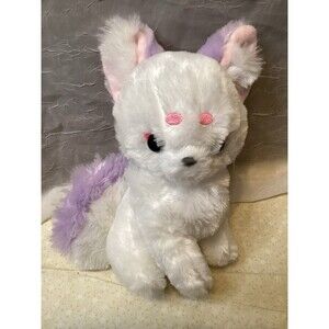 Kitsune Night Walk of the Nine-Tailed Fox Amuse - White & Purple Open Eyes Nice